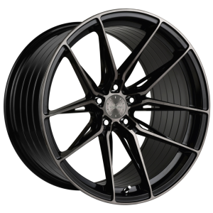 19" VERTINI WHEELS RFS1.3 BRUSHED DUAL BLACK FLOW FORMED FINISH RIMS - Image 2