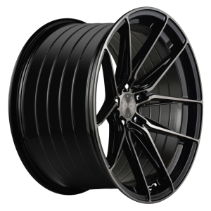 19" VERTINI WHEELS RFS1.3 BRUSHED DUAL BLACK FLOW FORMED FINISH RIMS - Image 3