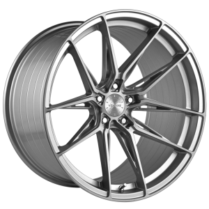 20" VERTINI WHEELS RFS1.8 BRUSHED SILVER FLOW FORMED FINISH RIMS - Image 2