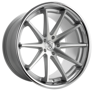 19" ROHANA WHEELS RFC10 MACHINED SILVER CHROME LIP FLOW FORMED FINISH RIMS