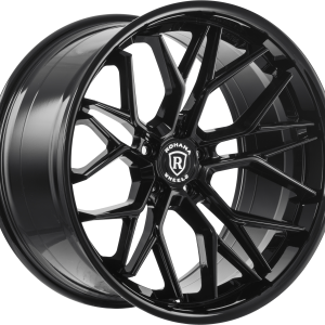 19" ROHANA WHEELS RFC3 GLOSS BLACK FLOW FORMED FINISH RIMS - Image 3