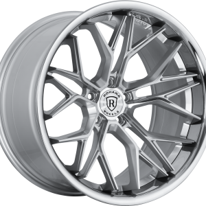 20" ROHANA WHEELS RFC3 MACHINED SILVER CHROME LIPFLOW FORMED FINISH RIMS