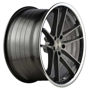 20" VERTINI WHEELS RFS1.5 BRUSHED DUAL GUNMETAL CHROME LIP FLOW FORMED FINISH RIMS - Image 3