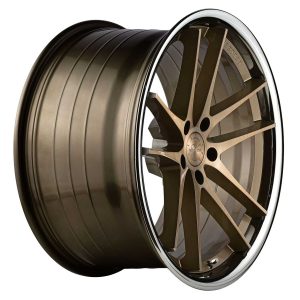 20" VERTINI WHEELS RFS1.5 BRUSHED DUAL BRONZE CHROME LIP FLOW FORMED FINISH RIMS - Image 3