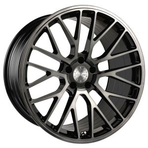 19" VERTINI WHEELS RFS2.4 BRUSHED DUAL BLACK FLOW FORMED FINISH RIMS