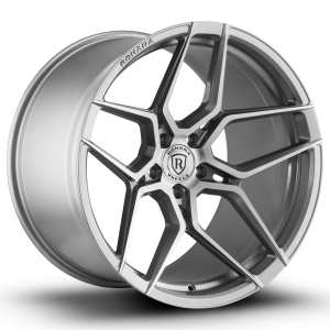 19" ROHANA WHEELS RFX11 BRUSHED TITANIUM FLOW FORMED FINISH RIMS