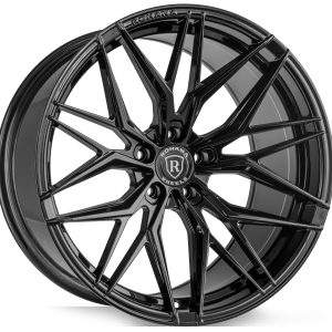 20" ROHANA WHEELS RFX17 GLOSS BLACK FLOW FORMED FINISH RIMS