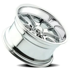 18" RESTO WHEEL CO R101 LAGUNA MILLED WINDOW AND CHROME PLATED RIMS - Image 2