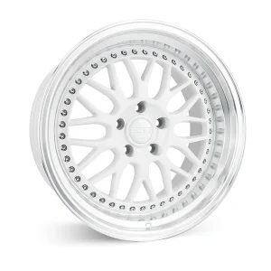 19" ESR WHEELS SR01 GLOSS WHITE FINISH RIMS