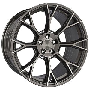20 VERTINI WHEELS RFS2.7 BRUSHED DUAL GUNMETAL FLOW FORMED FINISH RIMS