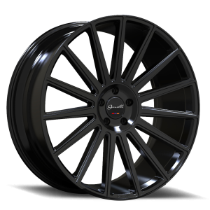 22" GIANELLE WHEELS VERDI GLOSS BLACK FINISH RIMS