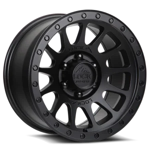 17" LOCK OFF-ROAD WHEELS YOSEMITE MATTE BLACK MATTE BLACK RING FINISH RIMS