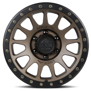 20" LOCK OFF-ROAD WHEELS YOSEMITE MATTE BRONZE MATTE BLACK RING FINISH RIMS - Image 2
