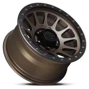 20" LOCK OFF-ROAD WHEELS YOSEMITE MATTE BRONZE MATTE BLACK RING FINISH RIMS - Image 3