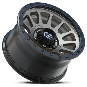 17" LOCK OFF-ROAD WHEELS YOSEMITE MATTE GREY MATTE BLACK RING FINISH RIMS - Image 3