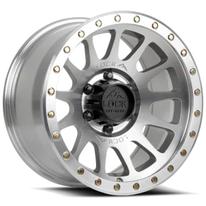 17" LOCK OFF-ROAD WHEELS YOSEMITE MACHINED POLISHED CLEAR COAT FINISH RIMS