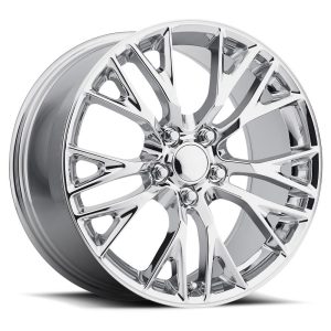 18" FACTORY REPRODUCTIONS WHEELS FR22 C7 Z06 CORVETTE REPLICA CHROME FINISH RIMS