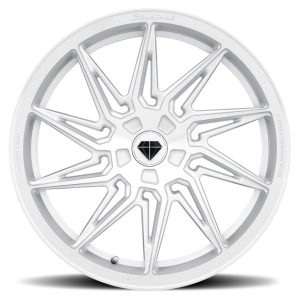 20" BLAQUE DIAMOND WHEELS BD-F20 BRUSHED SILVER FINISH FLOW FORGED RIMS - Image 3