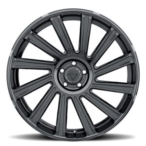 26" BLAQUE DIAMOND WHEELS BD-40 GLOSS BLACK FINISH RIMS - Image 3