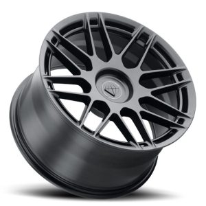 20" BLAQUE DIAMOND WHEELS BD-F12 SATIN BLACK FINISH FLOW FORGED RIMS - Image 2