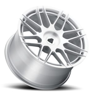 20" BLAQUE DIAMOND WHEELS BD-F12 BRUSHED SILVER FINISH FLOW FORGED RIMS - Image 2