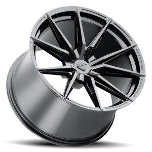 20" BLAQUE DIAMOND WHEELS BD-F29 GLOSS BLACK FINISH FLOW FORGED RIMS - Image 2