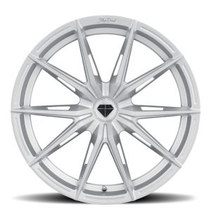 20" BLAQUE DIAMOND WHEELS BD-F29 BRUSHED SIVLER FINISH FLOW FORGED RIMS - Image 3
