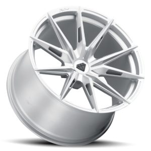 20" BLAQUE DIAMOND WHEELS BD-F29 BRUSHED SIVLER FINISH FLOW FORGED RIMS - Image 2