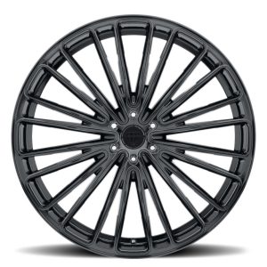 22" BLAQUE DIAMOND WHEELS BD-716 GLOSS BLACK FINISH RIMS - Image 4