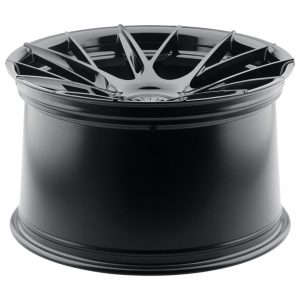 19" BLAQUE DIAMOND WHEELS BD-F18 GLOSS BLACK FINISH FLOW FORGED RIMS - Image 2