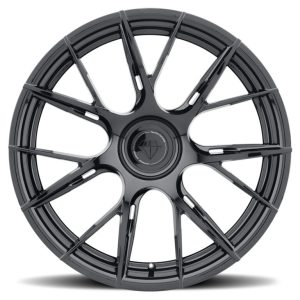 19" BLAQUE DIAMOND WHEELS BD-F18 GLOSS BLACK FINISH FLOW FORGED RIMS - Image 3