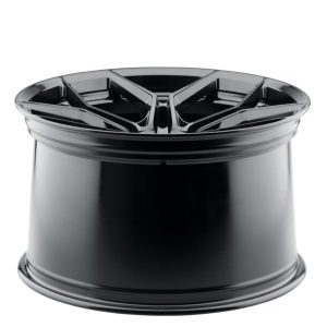 21" BLAQUE DIAMOND WHEELS BD-F25 GLOSS BLACK FINISH FLOW FORGED RIMS - Image 2