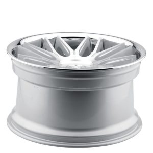 20" BLAQUE DIAMOND WHEELS BD-27 SILVER MACHINED CHROME LIP FINISH RIMS - Image 4