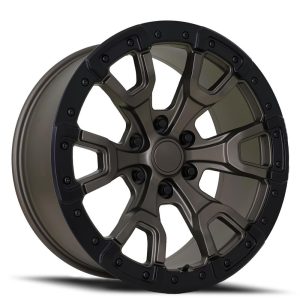 17" FACTORY REPRODUCTIONS WHEELS FR99 FORD RAPTOR SATIN BRONZE W/SATIN BLACK RING FINISH RIMS