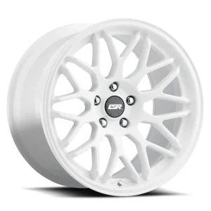 18" ESR WHEELS AP1 GLOSS WHITE FINISH RIMS