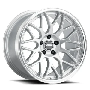 18" ESR WHEELS AP1 HYPER SILVER MACHINED LIP FINISH RIMS