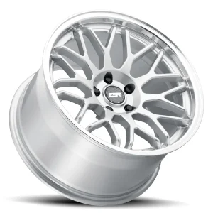 18" ESR WHEELS AP1 HYPER SILVER MACHINED LIP FINISH RIMS - Image 2