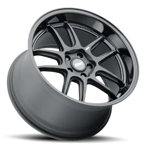 18" ESR WHEELS AP8 MATTE BLACK GLOSS BLACK LIP FINISH RIMS - Image 2