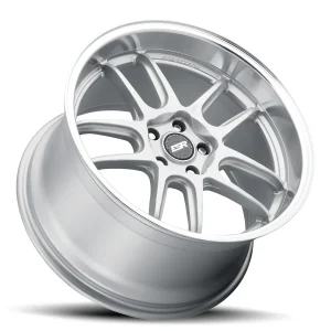 18" ESR WHEELS AP8 HYPER SILVER MACHINED LIP FINISH RIMS - Image 2