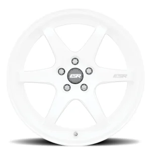 18" ESR WHEELS AP6 GLOSS WHITE FINISH RIMS - Image 2
