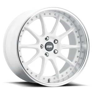 18" ESR WHEELS CS12 GLOSS WHITE FINISH RIMS