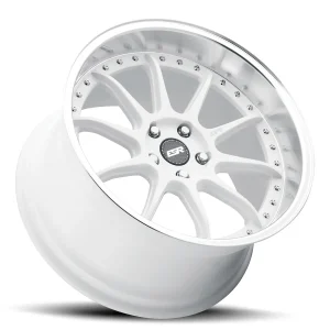 18" ESR WHEELS CS12 GLOSS WHITE FINISH RIMS - Image 2