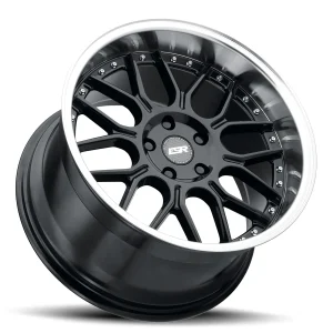 19" ESR WHEELS CS18 GLOSS BLACK MACHINED LIP FINISH RIMS - Image 2