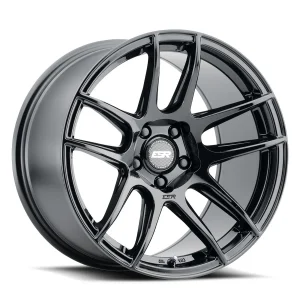 18" ESR WHEELS CS8 GLOSS BLACK FINISH RIMS