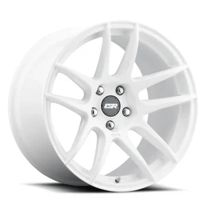 18" ESR WHEELS CS8 GLOSS WHITE FINISH RIMS