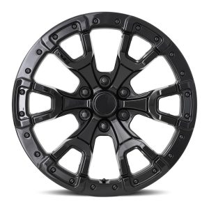 17" FACTORY REPRODUCTIONS WHEELS FR99 FORD RAPTOR GLOSS BLACK FINISH RIMS - Image 2