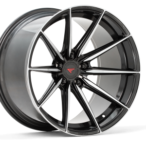 20" FERRADA WHEELS F8-FR10 GRAPHITE MACHINED FINISH FLOW FORMED RIMS