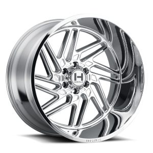 20" HOSTILE WHEELS H116 JIGSAW CHROME FINISH RIMS