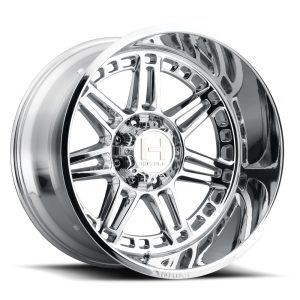 20" HOSTILE WHEELS H124 LUNATIC CHROME FINISH RIMS - Image 2
