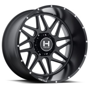 20" HOSTILE WHEELS H108 SPROKET SATIN BLACK FINISH RIMS